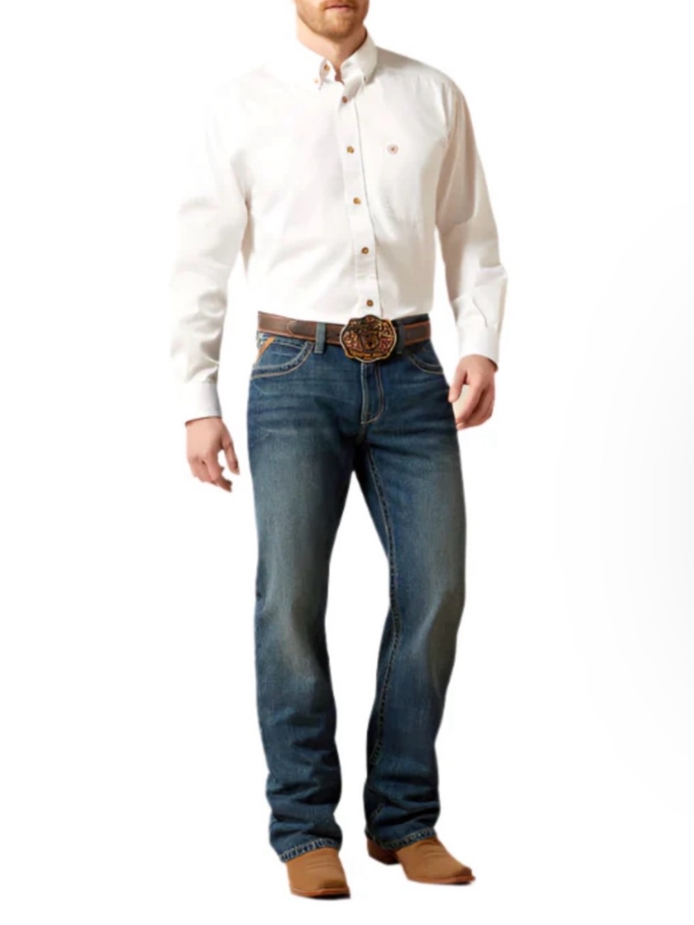 Ariat Relaxed- Bootcut  Fit Men's Blue Denim Jeans